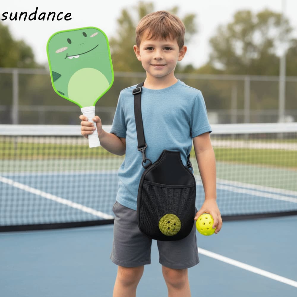 Conjunto De Pickleball Infantil SUNDANCE , Colorido De Desenho Animado , 2 Bolas