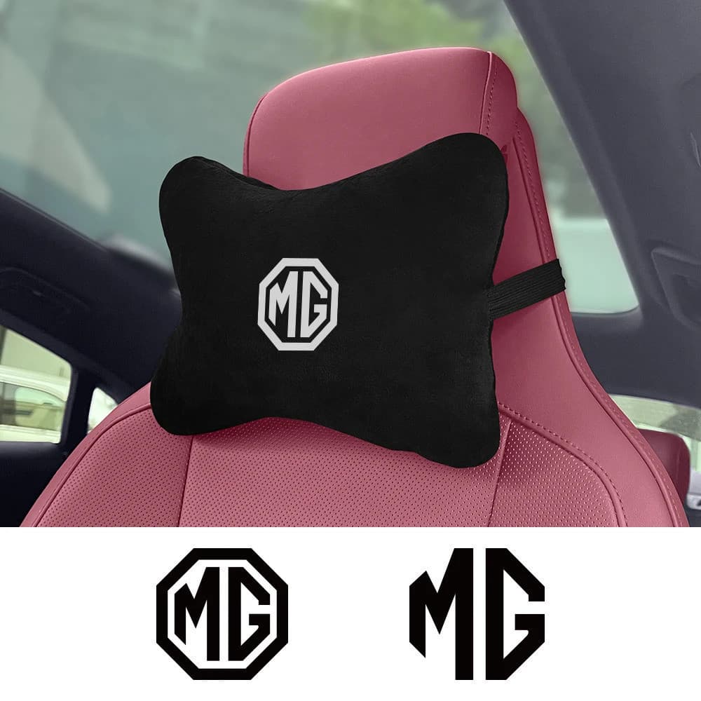 Almofada de Pescoço Macia de Memória para Encosto de Cabeça de Carro para MG Zs EV 5 2022 Rx5 Rx8 Tf 3 6 Phev Hs Astor O