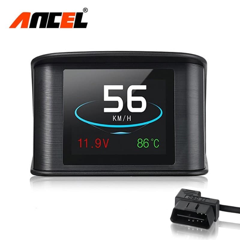 ANCEL P10 Car Head-up HUD Display OBD2 Medidor Digital De Tensão Automática Scanner De Consumo De Combustível