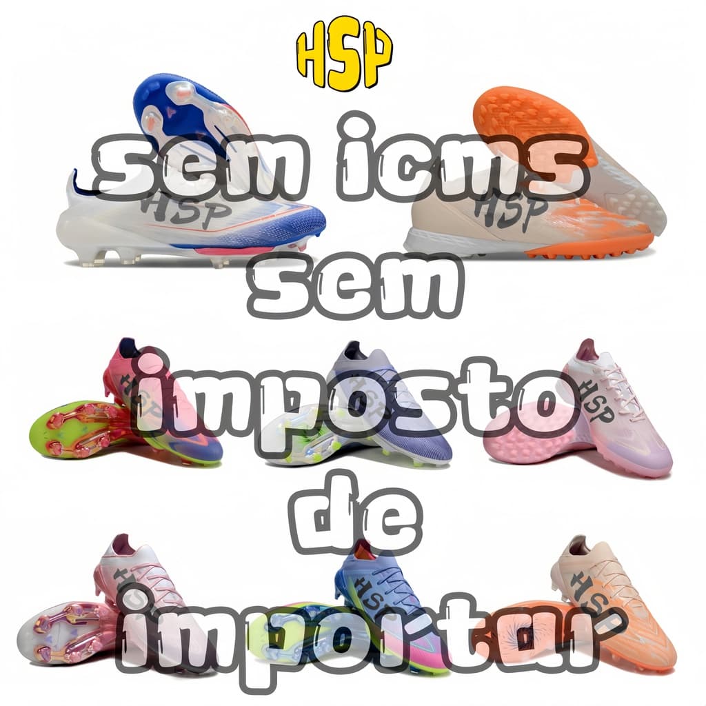 HSP Fashion Football Shoes Várias Opções De Cores Práticas Masculinas E Femininas FG/TF