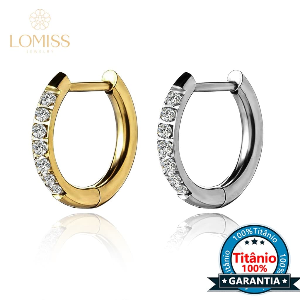 Brincos Feminino Titânio Zircônia Brinco Piercing Orelha Argola Septo Helix Conch Daith Earring Telinga Nostril Nariz