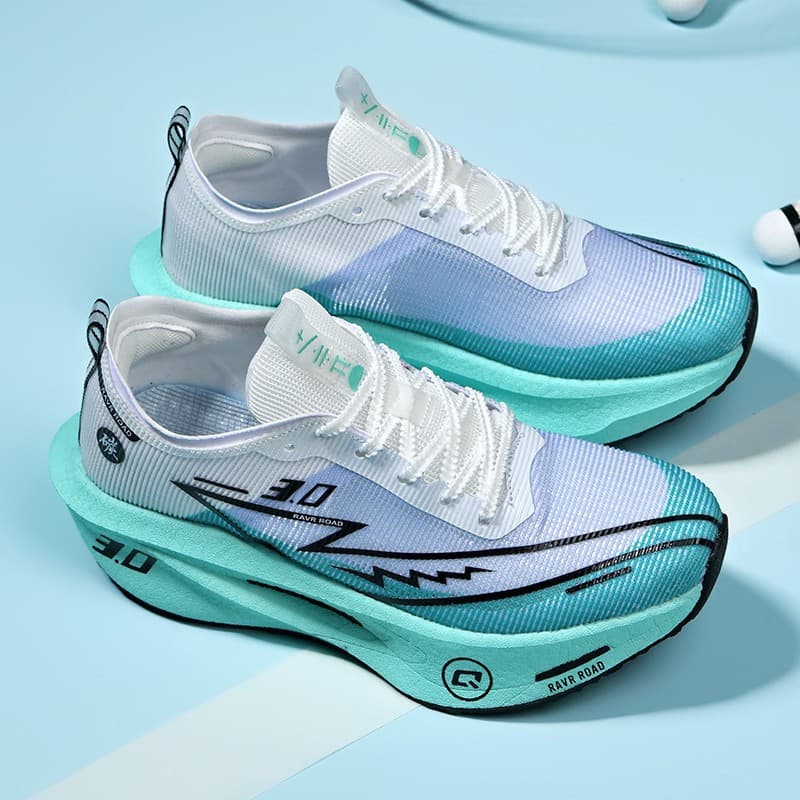 Tênis De Corrida Esportivo Respirável De Verão Com Placa De Carbono Para Homens , Mulheres , Sola Macia Crianças