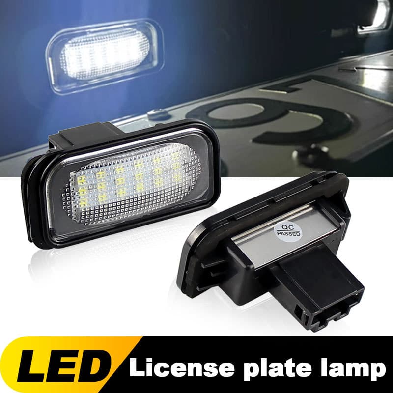 Para Mercedes Benz C CLK Classe W203 C209 W209 Canbus LED Luzes Da Placa De Identificação Do Carro Lâmpadas A2038200556 