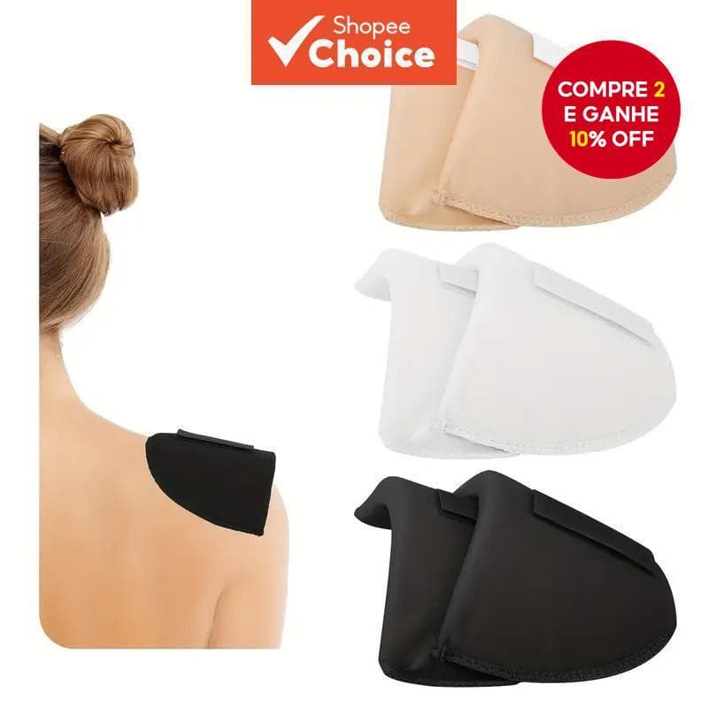  6 almofadas de ombro esponja macias, respiráveis e grossas para mulheres - design elegante esportivo, versátil para