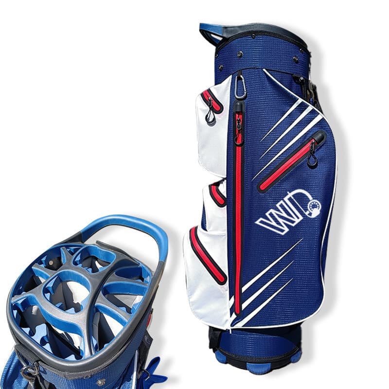 Saco De Golfe De Qualidade Direta Da Fábrica , À Prova D'água , Leve , 14 Divisórias , Sacos De Carrinho Nylon Personali