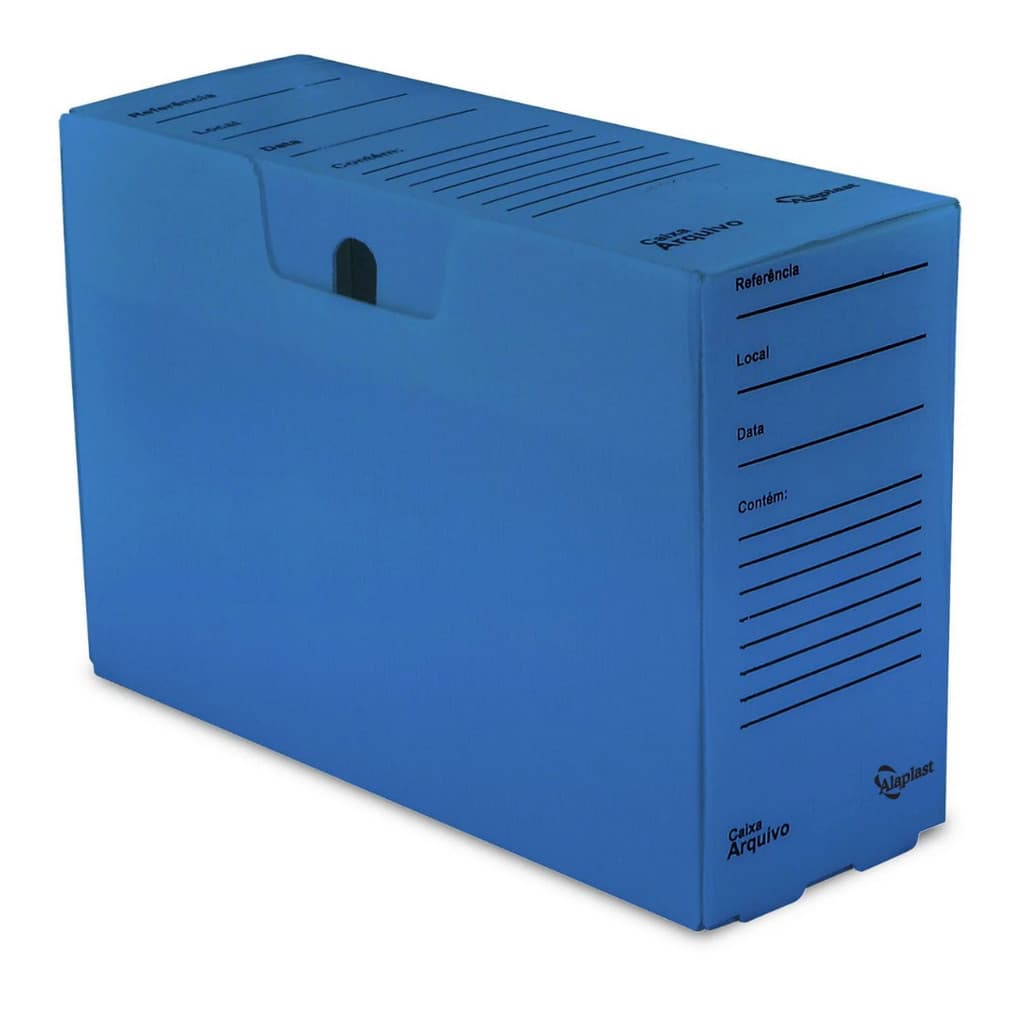 10 Arquivo Morto Azul Plástico Polionda