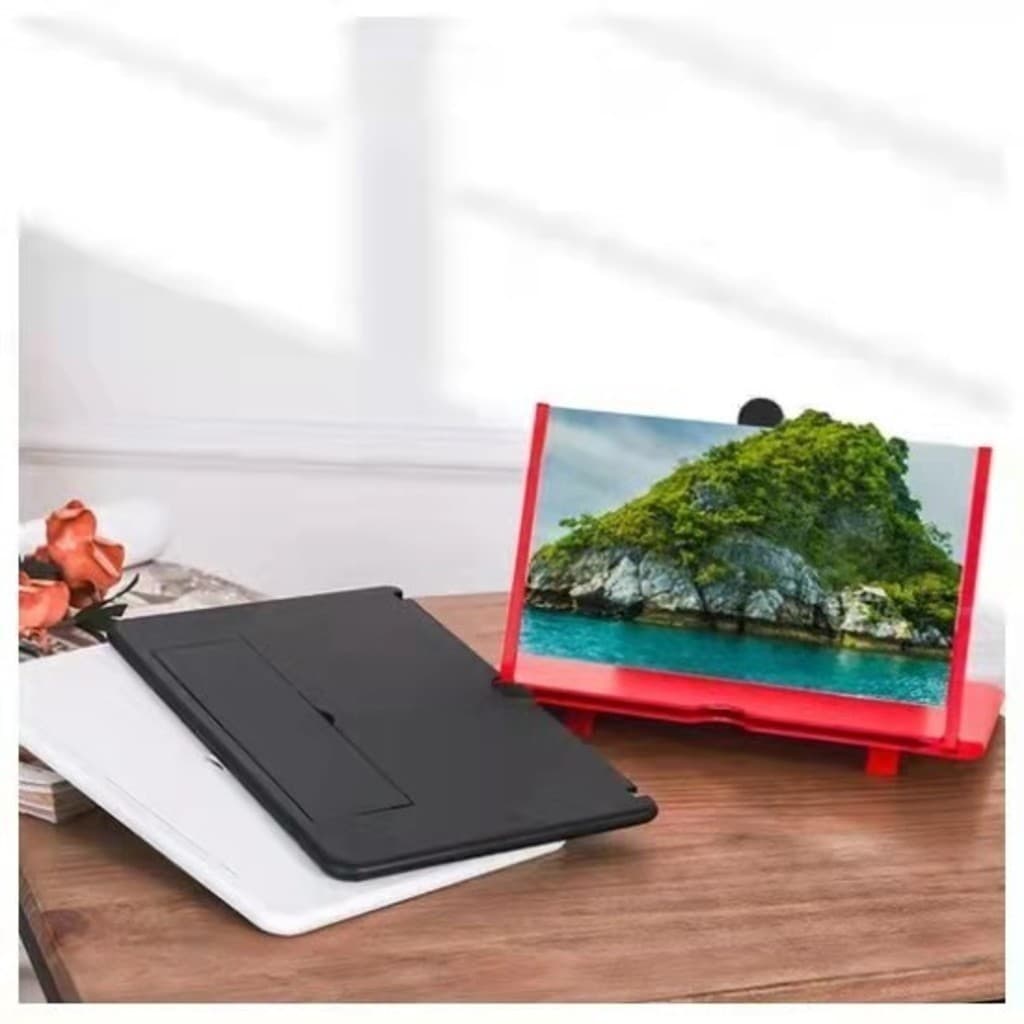 Tela De 3D Aumento Lupa Ampliadora Leitura E Celular 12 Polegadas Zoom ANJGG