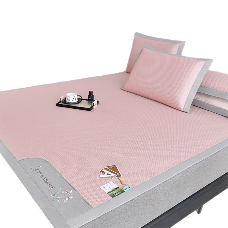 Novo estilo massagem ervilhas de gelo tapete legal conjunto de três peças ar condicionado tapete macio tapete de seda ge