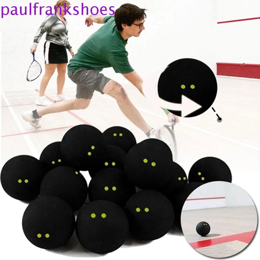 PAULFRANKSHOES Dois Pontos Amarelos Para Competição De Jogadores Squash Raquete Preta Esportiva Bola De Baixa Velocidade