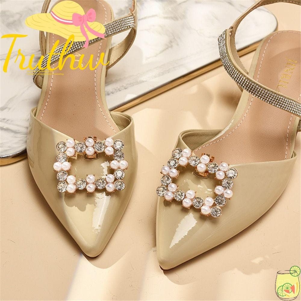 TRUTHW 2 Peças De Clipes De Sapato Femininos Com Laço Para Sapatos De Noiva Decorações De
