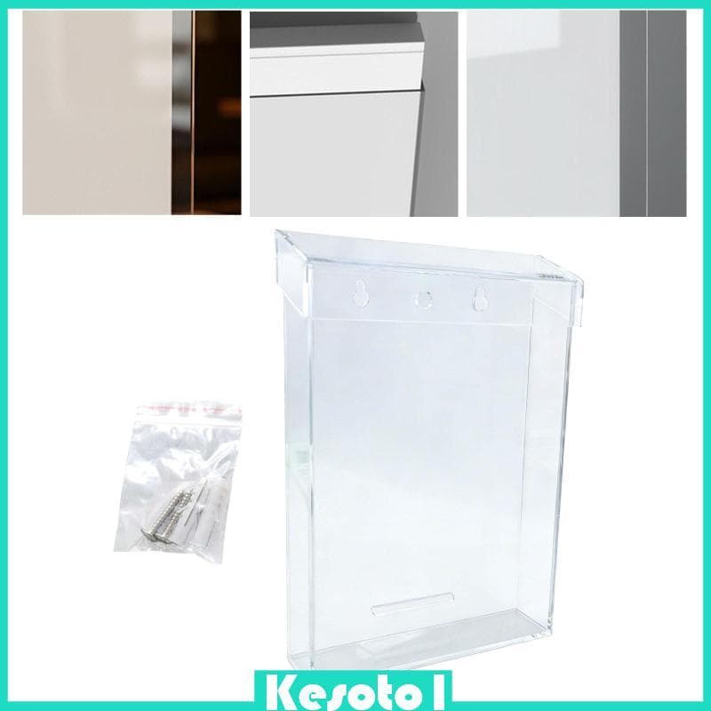 [Brkesoto1] Suporte Para Folhetos Ao Ar Livre Menu De Acrílico Transparente Parede Caixa De Imóveis Exibição De Literatu