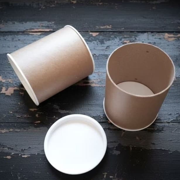 30x Mini Tubolata 7x6 Tubo Latas tampa branca, Fabricação própria