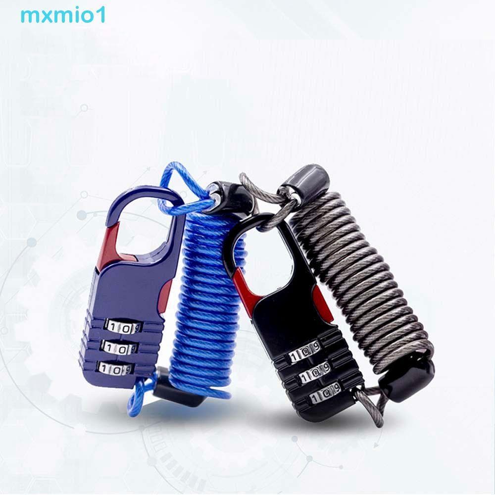 MXMIO1 Corda De Fio Antirroubo Para Motocicleta , Trava De Bicicleta Com Senha De Três Dígitos