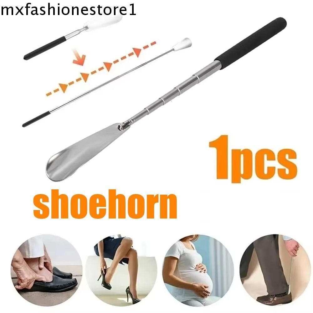 Calçadeira Extensível MXFASHIONE , Telescópica De Comprimento Ajustável Em Aço Inoxidável , Design Flexível