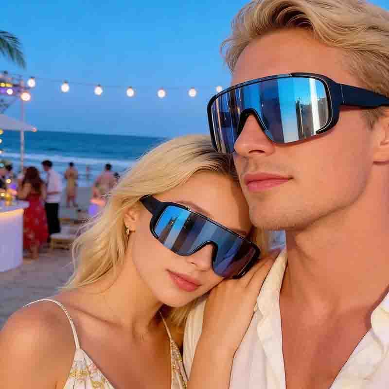 Europeu americano colorido Anti-ultravioleta grande quadro à prova de vento óculos de esqui feminino caminhadas óculos d