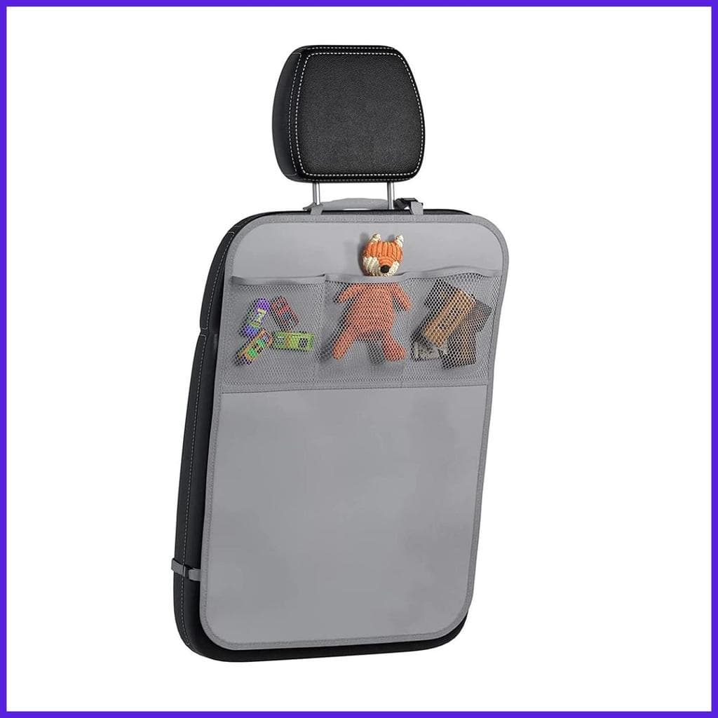 Kick Esteiras Protetor De Assento Traseiro Resistente A Rasgos Cobre Tapetes De Chute De Carro Com Organizador Para SUV 