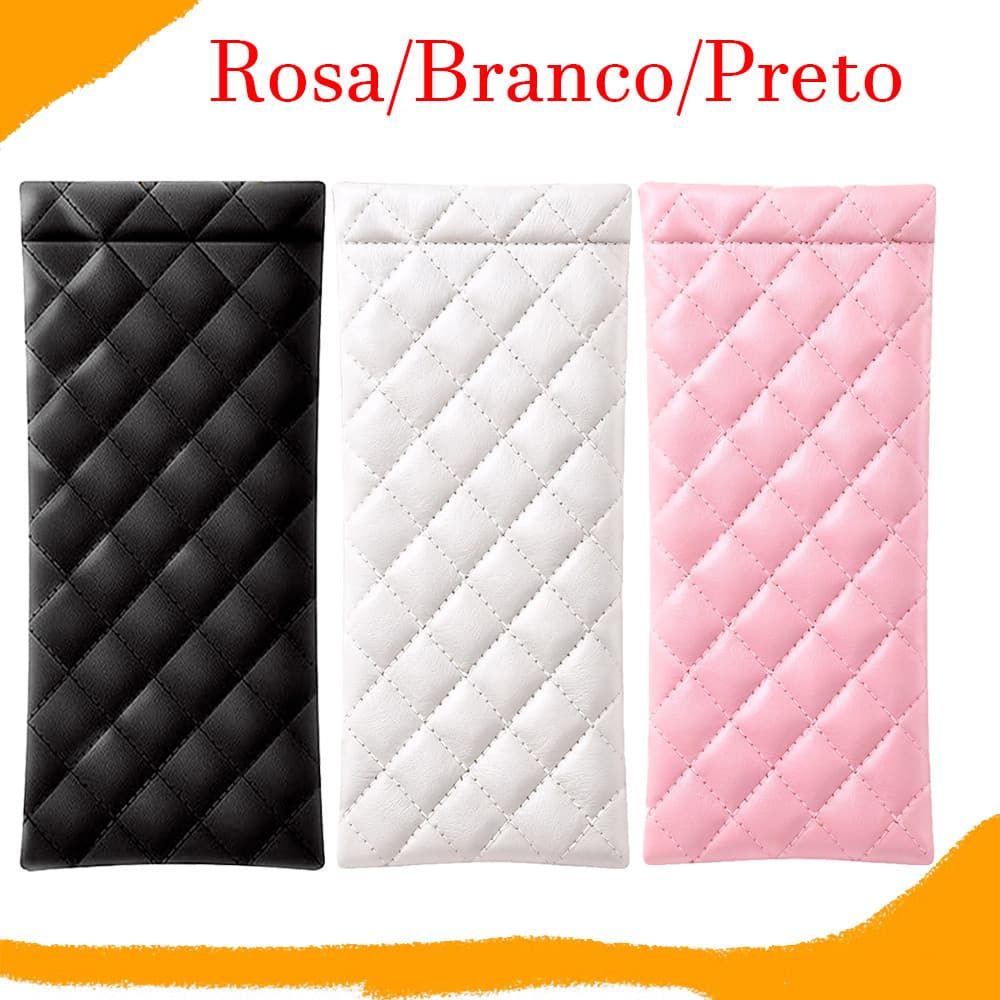 Bolsa de couro premium para óculos de sol – estojo de óculos à prova d'água, bolsa criativa de armazenamento de óculos