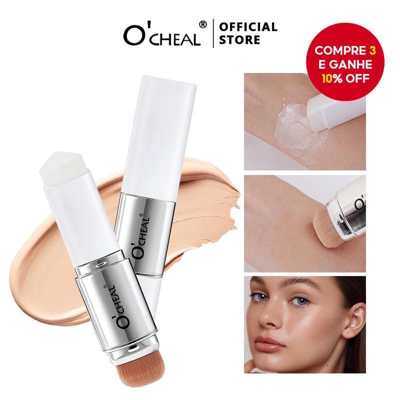 O'Cheal Dual-Ended Foundation Concealer Stick Coreano Beauty Fórmula Que Muda De Cor Com Cápsulas De Colágeno Maquiagem 