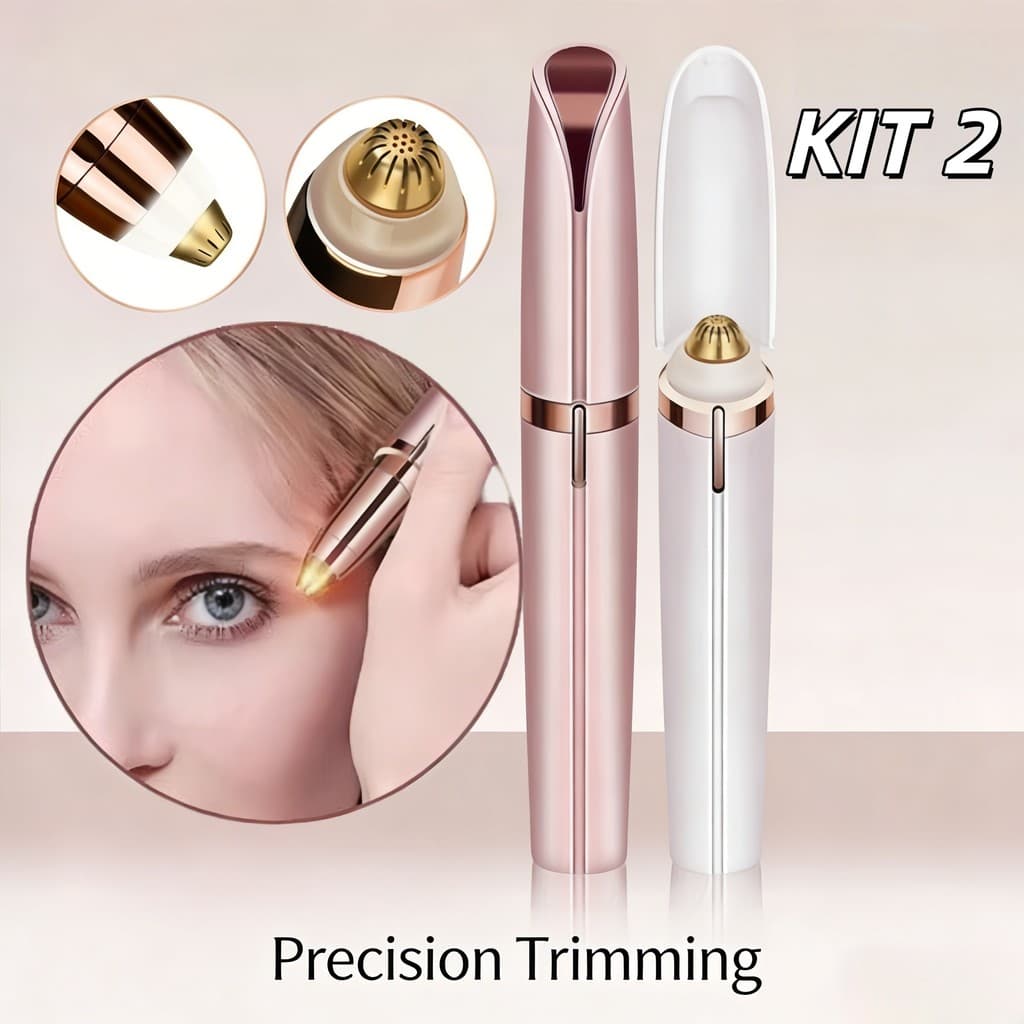 Depilador Elétrico USB Recarregável – Para Sombrancelha, Buço, Nariz, Orelha e Rosto Facial