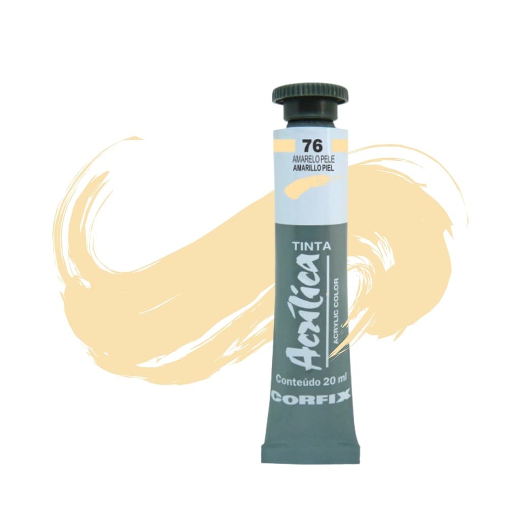 Tinta Acrilica Corfix 20ml 076 - Amarelo Pele