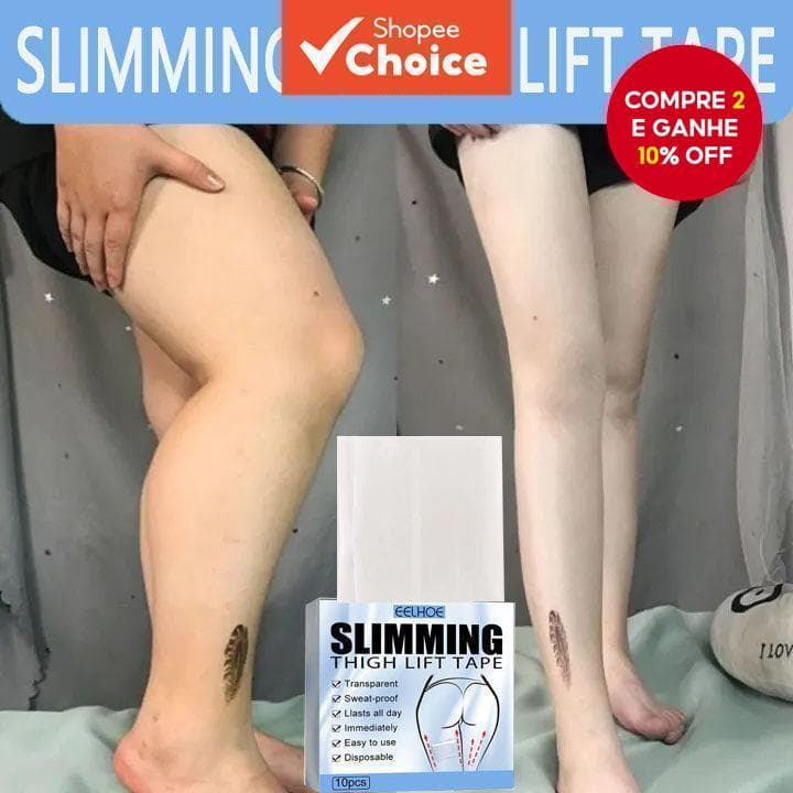 Remendo De Emagrecimento Adesivos Invisíveis Para Levantamento De Pernas Fita De Modeladora De Coxa Sem Látex , Anticelu