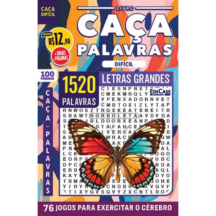Livro Caça-Palavras ed.114 - 100 págs. - Difícil