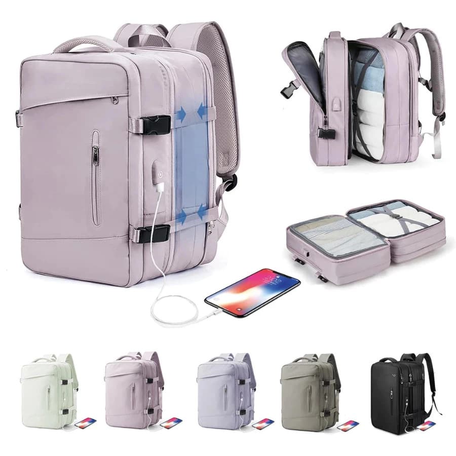 Mochila viral Laptop Viagem Escolar À Prova D'água Executiva Notebook Impermeável Guarda Tenis-W01 MM