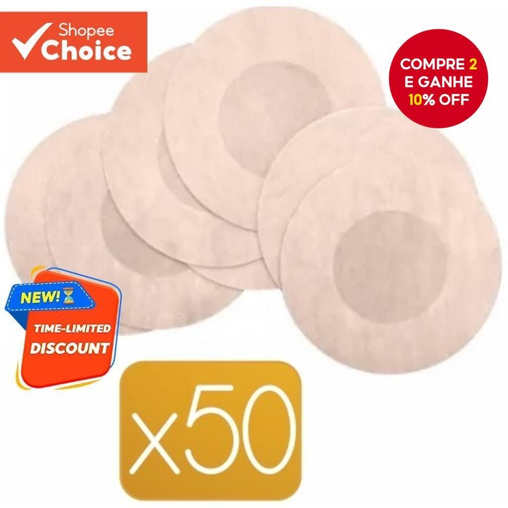 Protetor De Mamilo 50/100 PCS (5/10 Peças Por Pacote) Nipple Halo Br east Cover Anti-Chafing