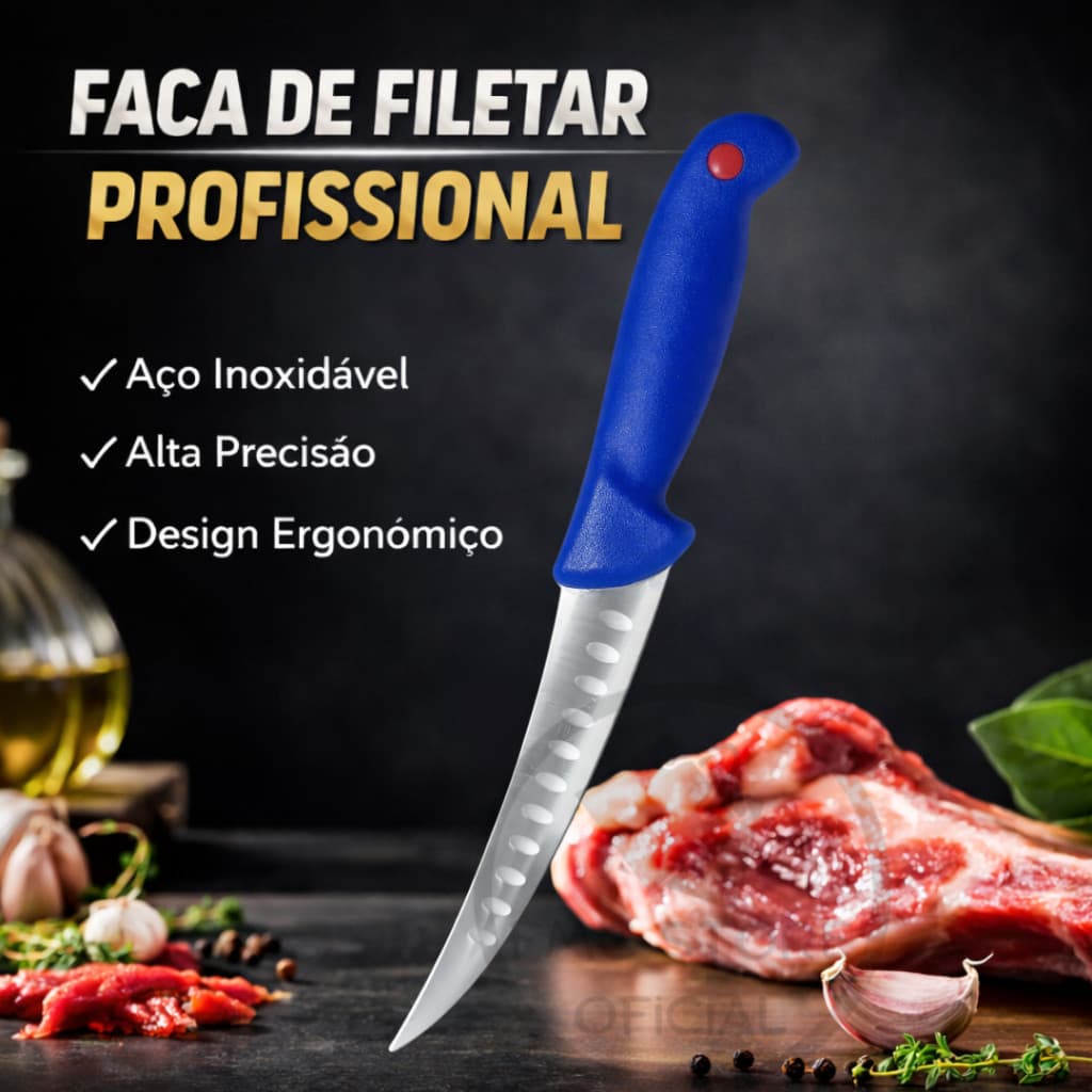 Faca Churrasco Artesanal Aço Inox Salt Bae Chef