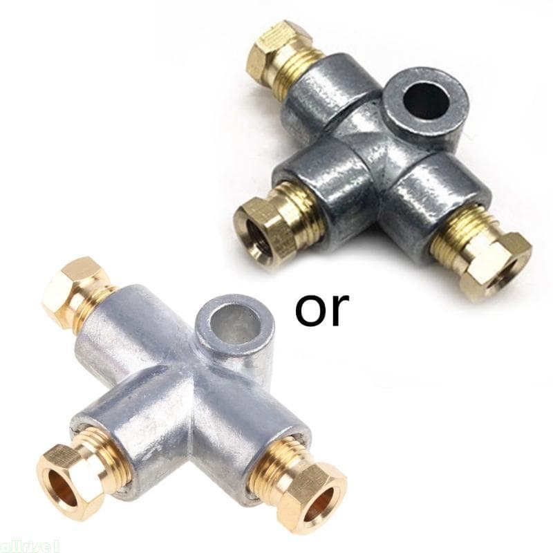 Todos Os Carros Prateados 3 Vias Para Freio T 3 Porcas Masculinas M10 Curtas Métricas