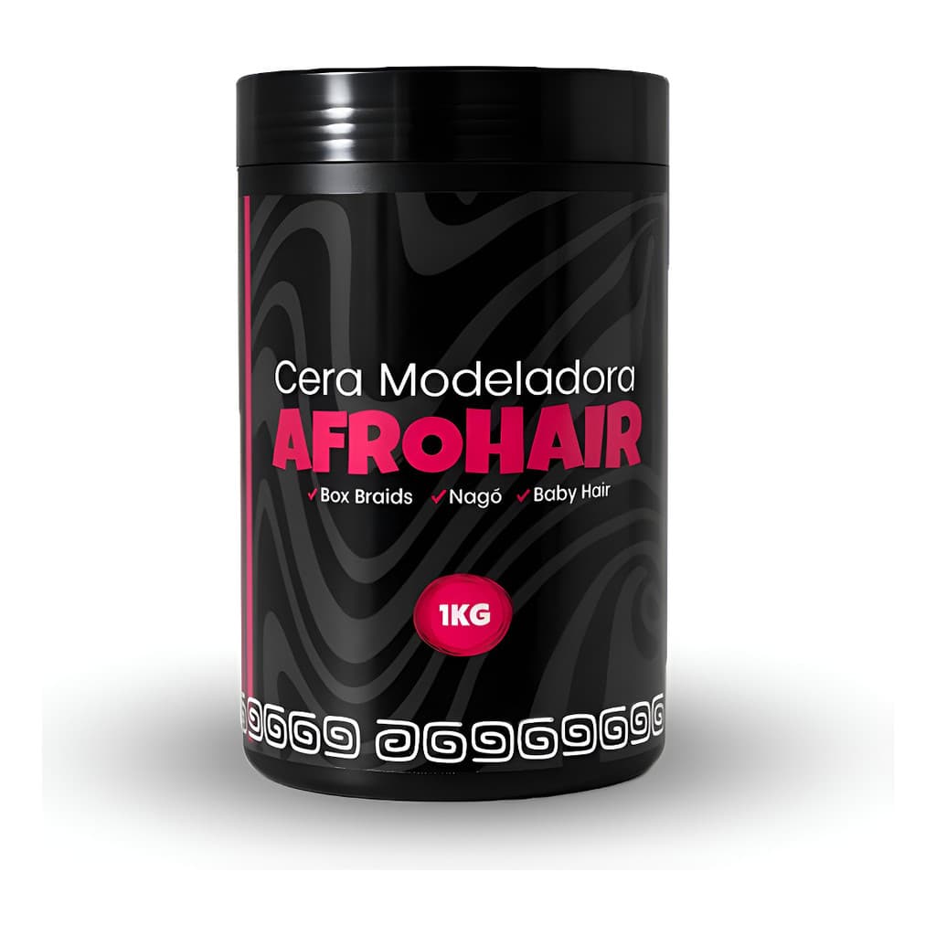 Cera Modeladora Afrohair para Tranças Profissional | Anti Frizz | Fixação