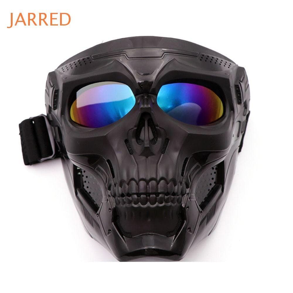 JARRED Crânio Fantasma-Forma Óculos Capacete Máscara Protetora Espelho De Vento Facial Proteção Em De Protetor De Olhos 