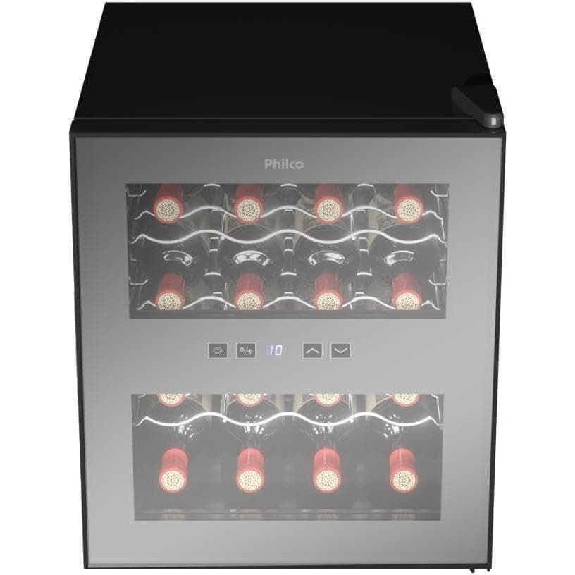 Adega Philco 16 Garrafas Display Digital Preta – Bivolt