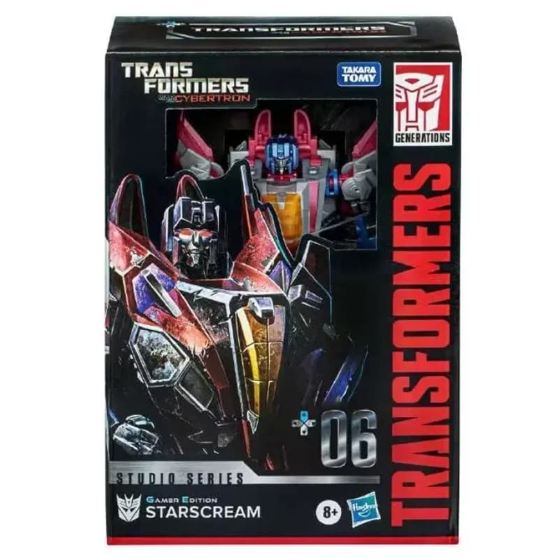 Takara Tomy Hasbro Transformadores Brinquedos WFC Série V Classe GE06 Starscream GE07 Ladoswipe Rollbar Barricada Comboi