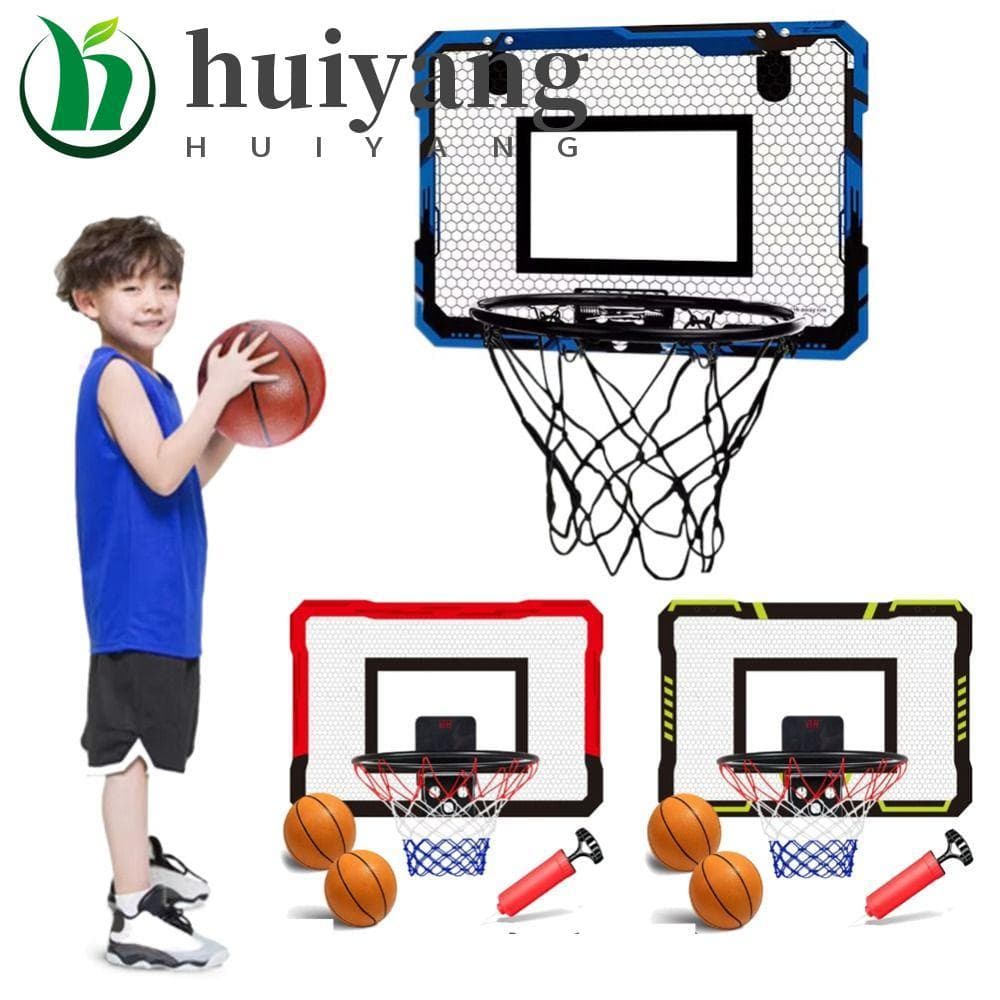 HUIYANG Gol De Basquete Para Jogos Internos , Sobre A Porta Com Placar Eletrônico Mini Conjunto De Cesta