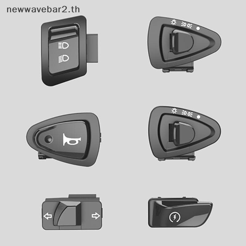 waveba Interruptor De Partida Da Motocicleta Chifre Luz Sinal Volta Alto Baixo Feixe Botão Conectores Para Scooter Ciclo