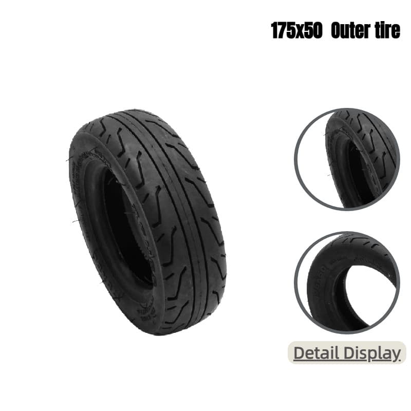 Pneu De Borracha De Alta Elasticidade E Resistente Ao Desgaste 175 * 50 Externo Para Substituição De scooter Elétrica