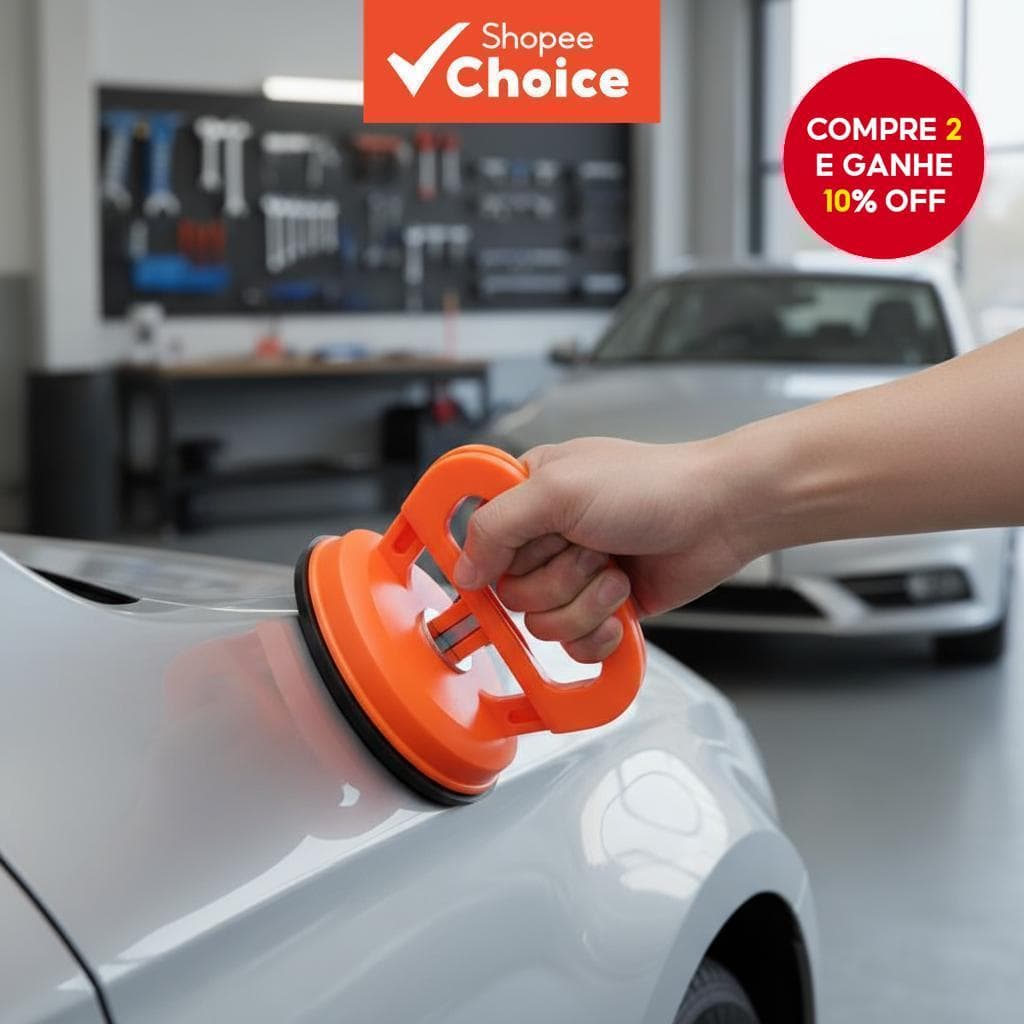  Removedor de Amassados de 2 Polegadas com Ventosa, Ferramenta para Painel de Carro, Adequado para Amassados Pequenos em