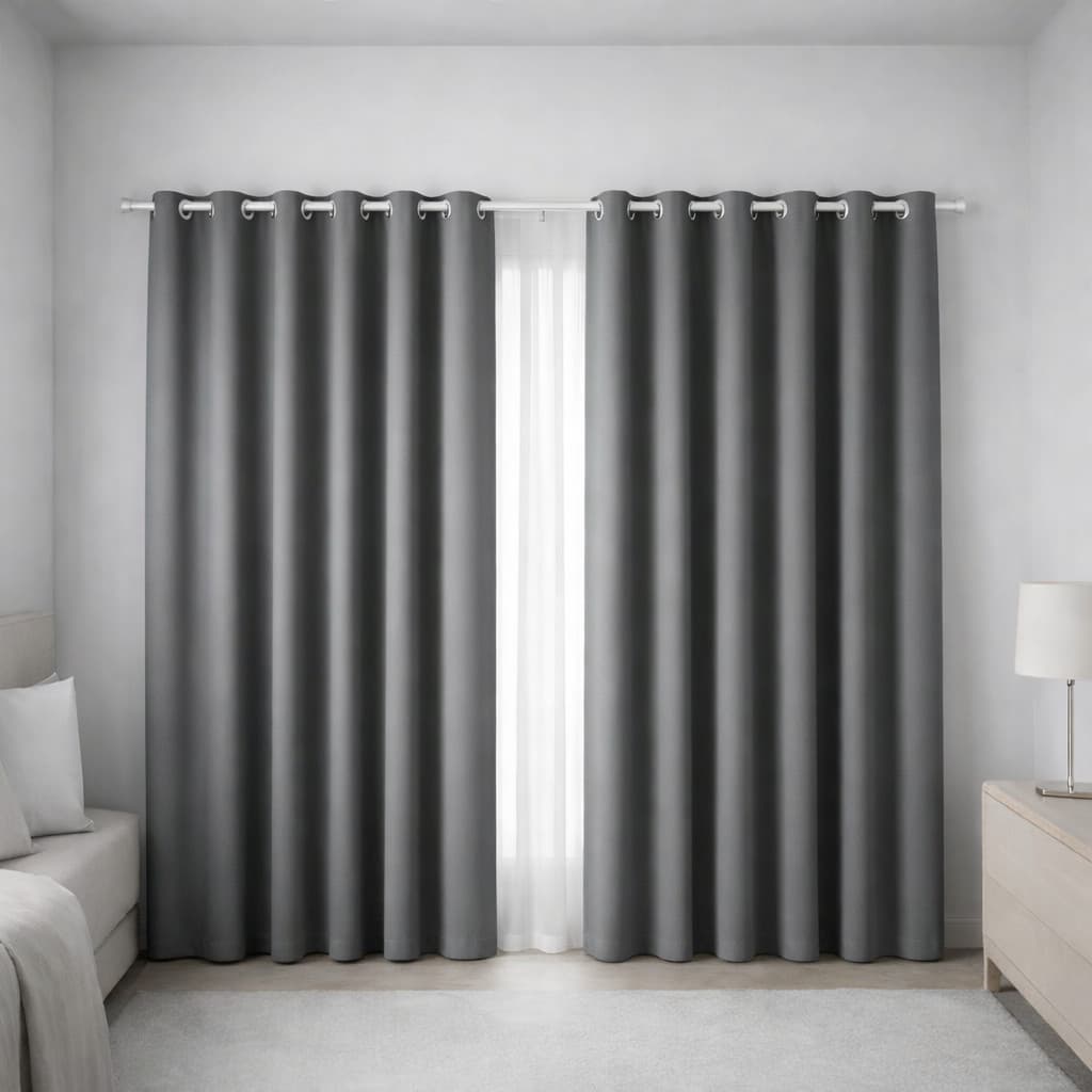 Cortina Oxford Lisa Para Quarto Sala Cozinha 2,00m x 1,50m Moderna Decorativa