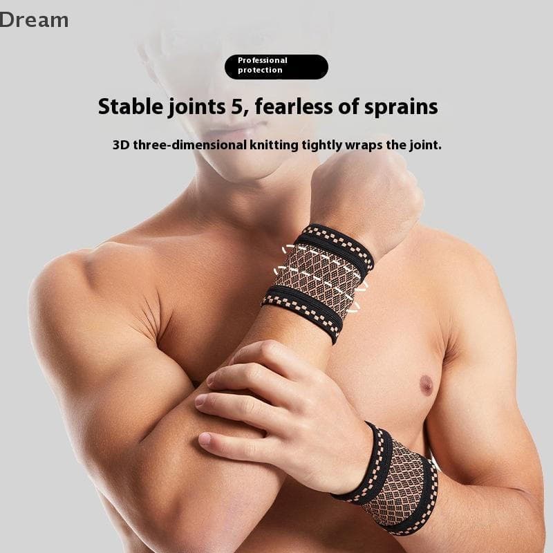 < Dream > 1 Par Protetor De Pulso Esportes Fitness Cinta Elástico Malha Compressão Suportes Para Homens Mulheres À Venda