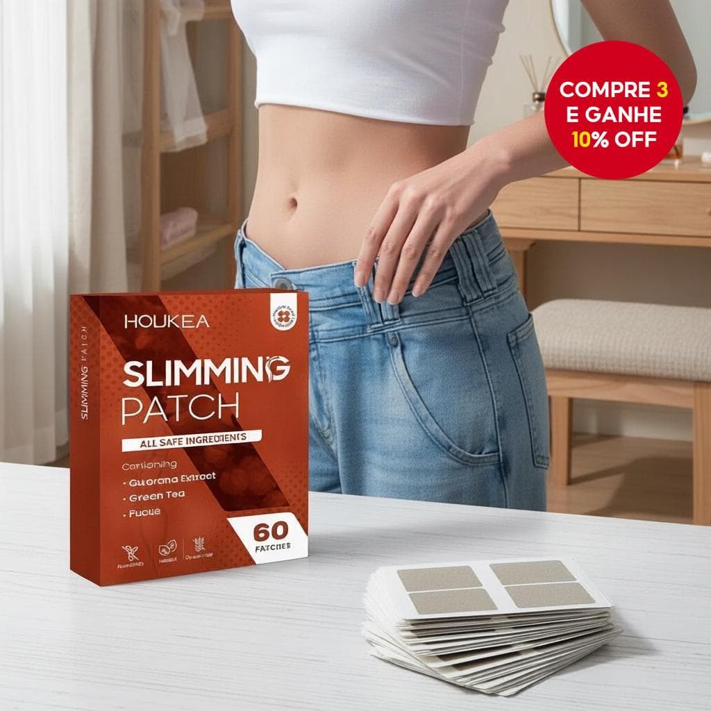  Todos os adesivos naturais para emagrecimento, modelagem corporal e firmeza, 60 unidades.