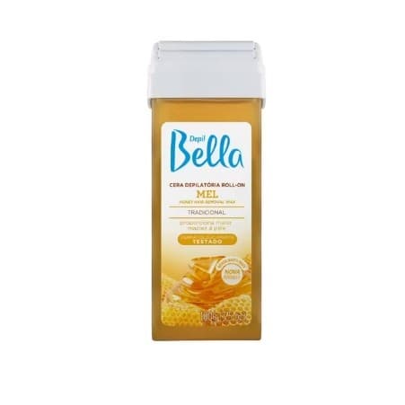 Cera Roll-on Depil Bella Mel 100g – Todos os Tipos de Pele – Clássica e Original