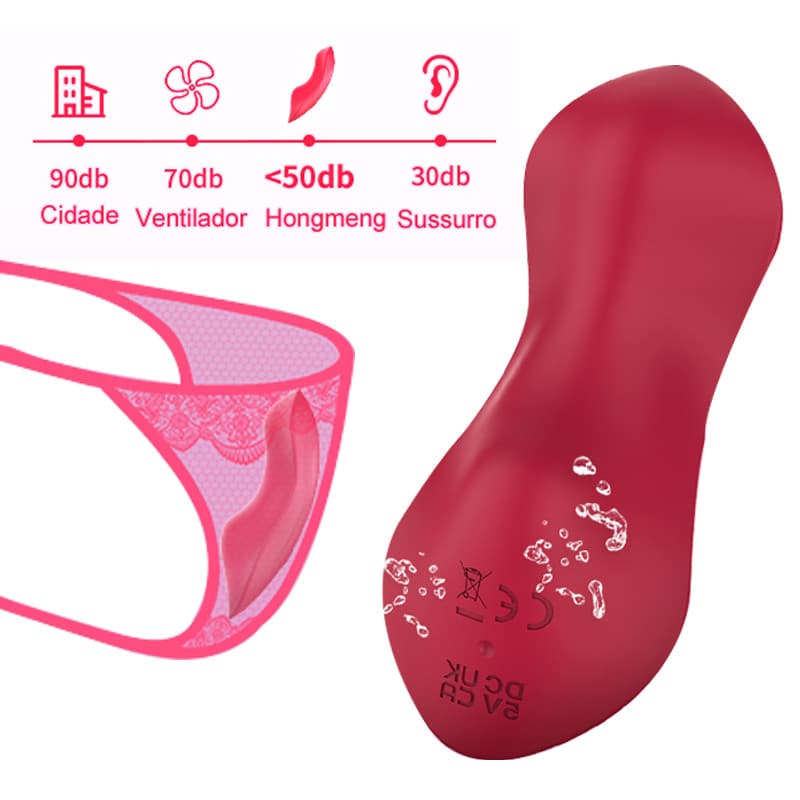 Vibrador Vestível APP Atualizado – Bola Vibratória De Sucção , Uso Externo Para Mulheres