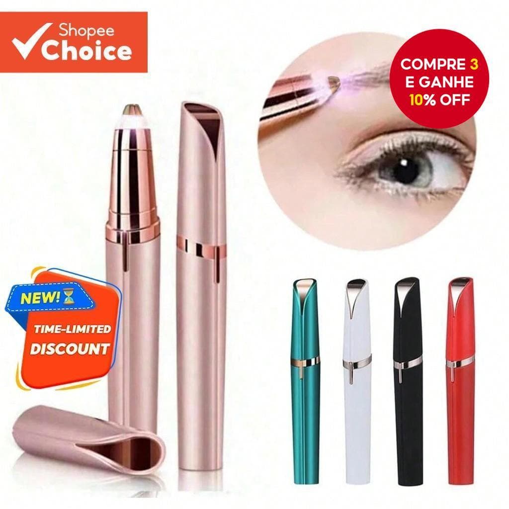 Aparador De Sobrancelha Elétrico Feminino , Modelador , Lápis , Removedor De Pelos Faciais Para Mulheres