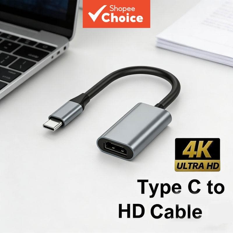  Adaptador Conversor USB 3.1 Tipo C para HDMI 4K para MacBook, Laptop, Tablet e HDTV