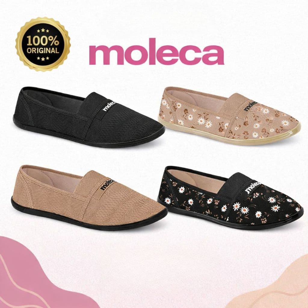 SAPATILHA FEMININA MOLECA ORIGINAL 520-59 LEVE MACIA CONFORTÁVEL CALCE FÁCIL