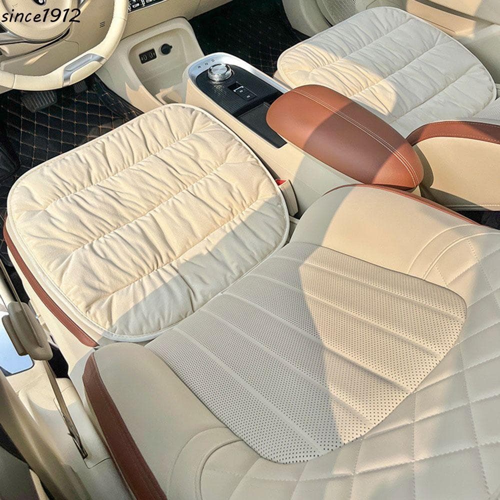 Almofada De Assento De Carro SINCE , Capa Simples Respirável , Decoração De Pelúcia Quente E Confortável
