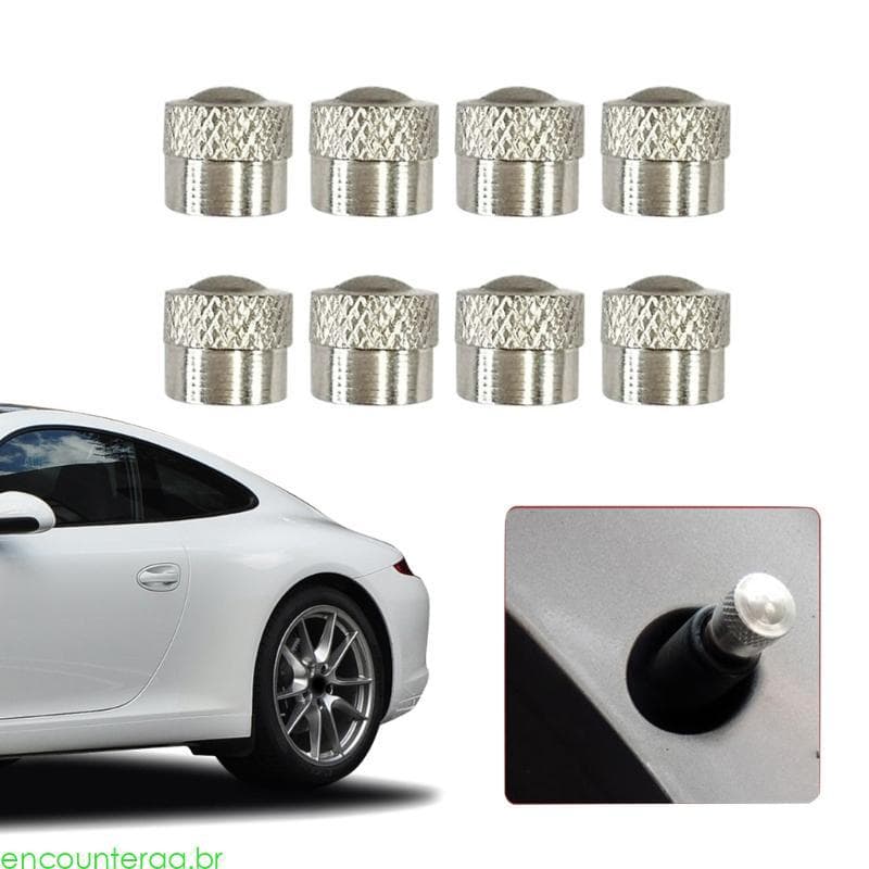 Encountera Tampa Da Haste Das Válvulas Do Pneu Metal, À Prova Poeira, Mordaça, Ar Para Caminhão E Moto