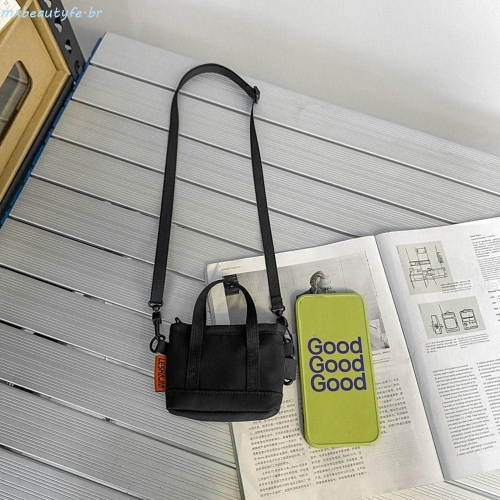 Carteira Masculina MXBEAUTYFE , Pingente Portátil De Bolsa De Moedas De Nylon Estilo Coreano , Porta-Cartões Mini Crossb