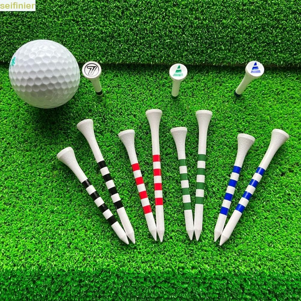 SEIFINIER 20 Peças Conjunto De Camisetas De Golfe , Suporte Profissional Durável Para Bola Listras 70/83 Mm Prática